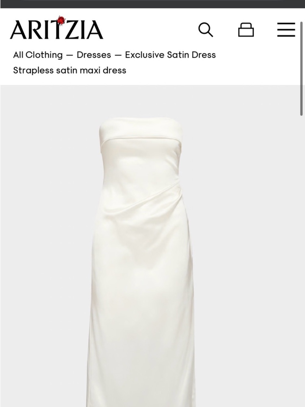 Aritzia Exclusive Dress in White Blanc